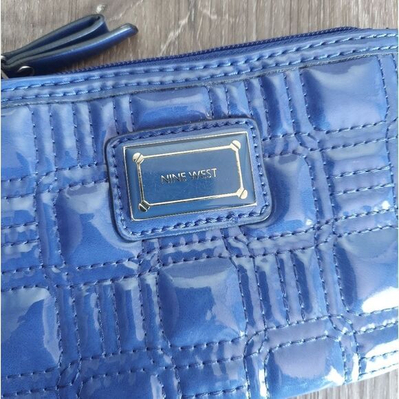 Nine West Royal Blue Quilted Wristlet - Picture 3 of 6